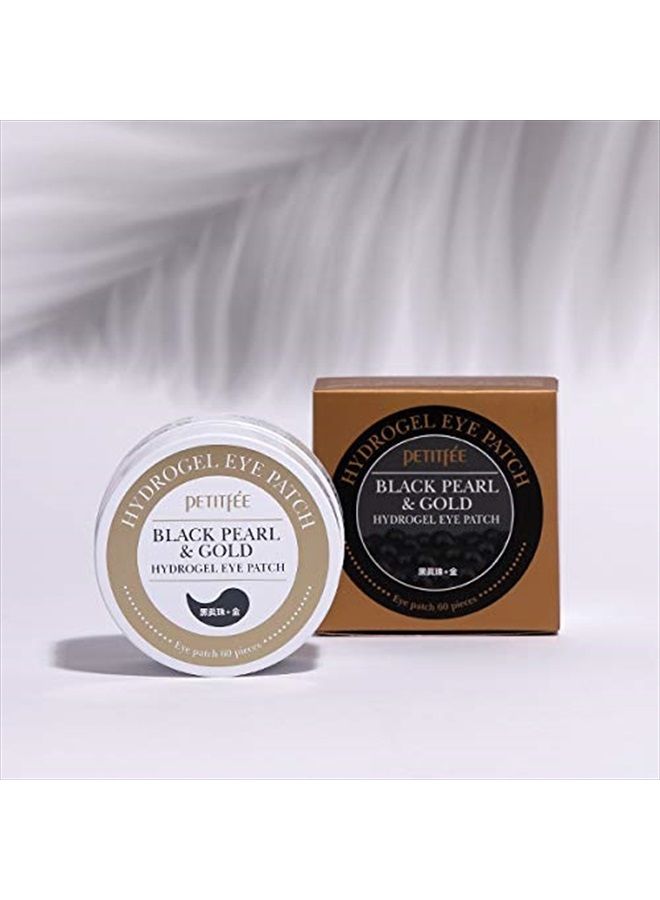 Petitfee Black Pearl & Gold Hydrogel Eye Patch, 60 Patches, Petitfee - Image 3