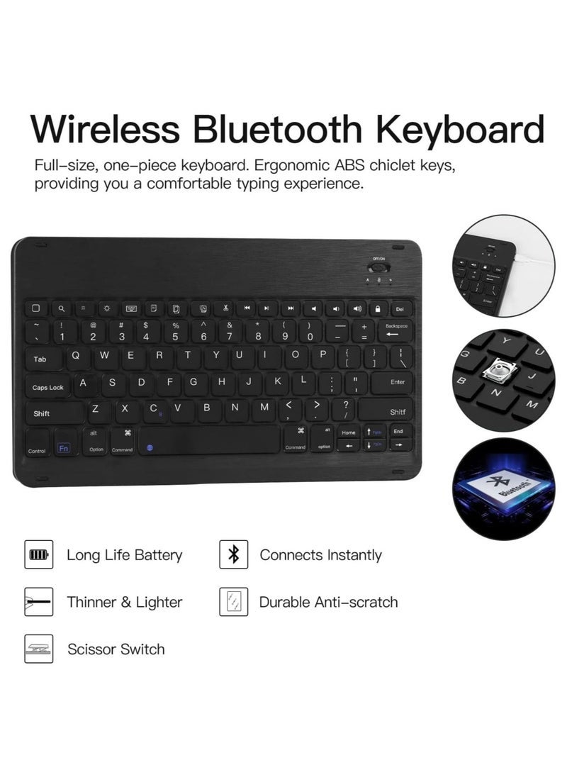 Gravity Keyboard Case for Samsung-Galaxy-Tab S8+ S7 FE S7+ 12.4" - JUQITECH Case with Wireless Detachable Keyboard Tablet Cover for Galaxy Tab S8+ SM-X800/X806 - Image 5