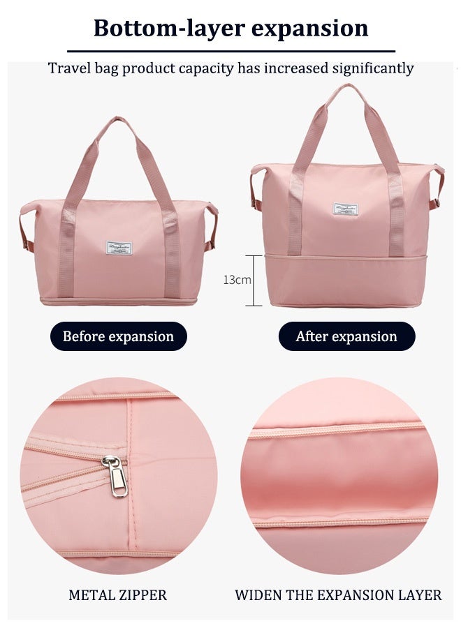 Fashion travel bag large capacity sports bag, portable luggage bag, travel handbag, dry and wet separation handbag  - Image 4