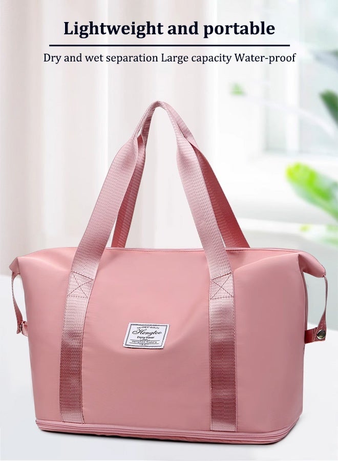 Fashion travel bag large capacity sports bag, portable luggage bag, travel handbag, dry and wet separation handbag  - Image 3