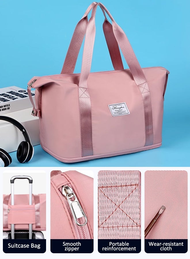 Fashion travel bag large capacity sports bag, portable luggage bag, travel handbag, dry and wet separation handbag  - Image 5