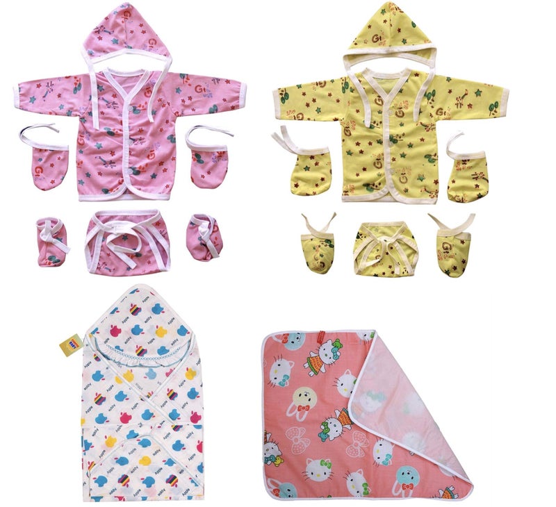 Fareto New Born Baby Gift Pack of Essential Items (0-6 Months) (Pack of 12) - Image 1
