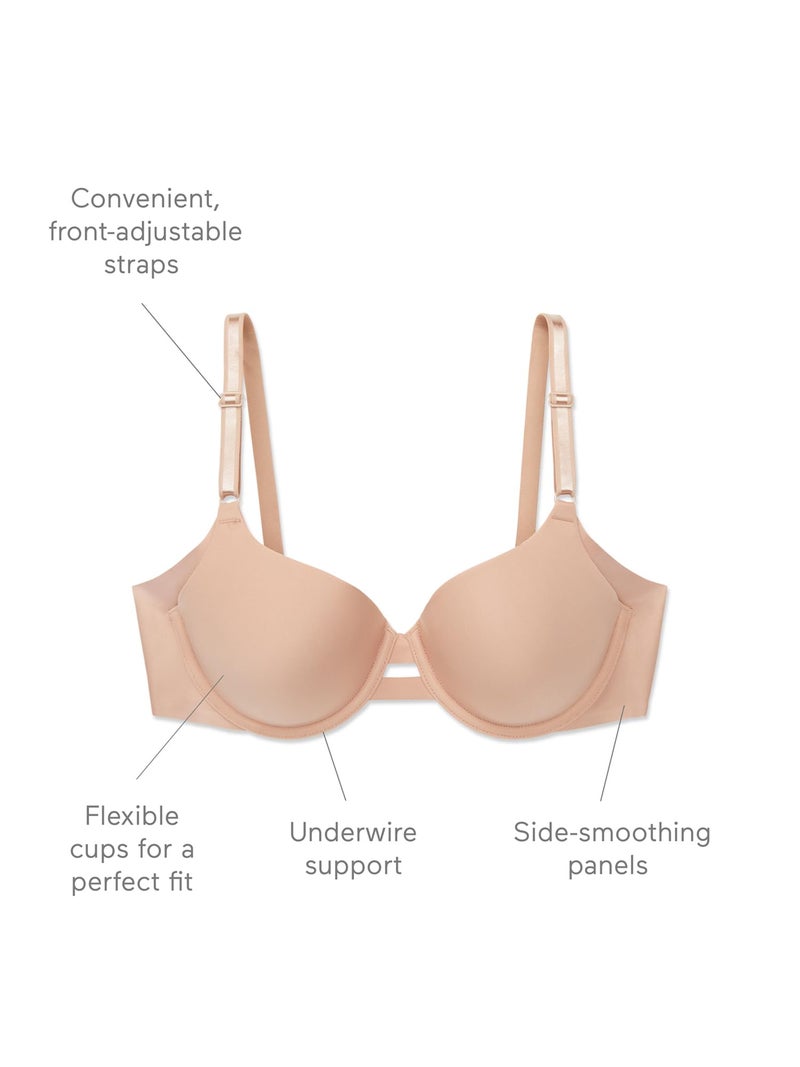 Warner's Women's Blissful Benefits NO Side Effects Underwire Bra, Black, 36C - Image 3