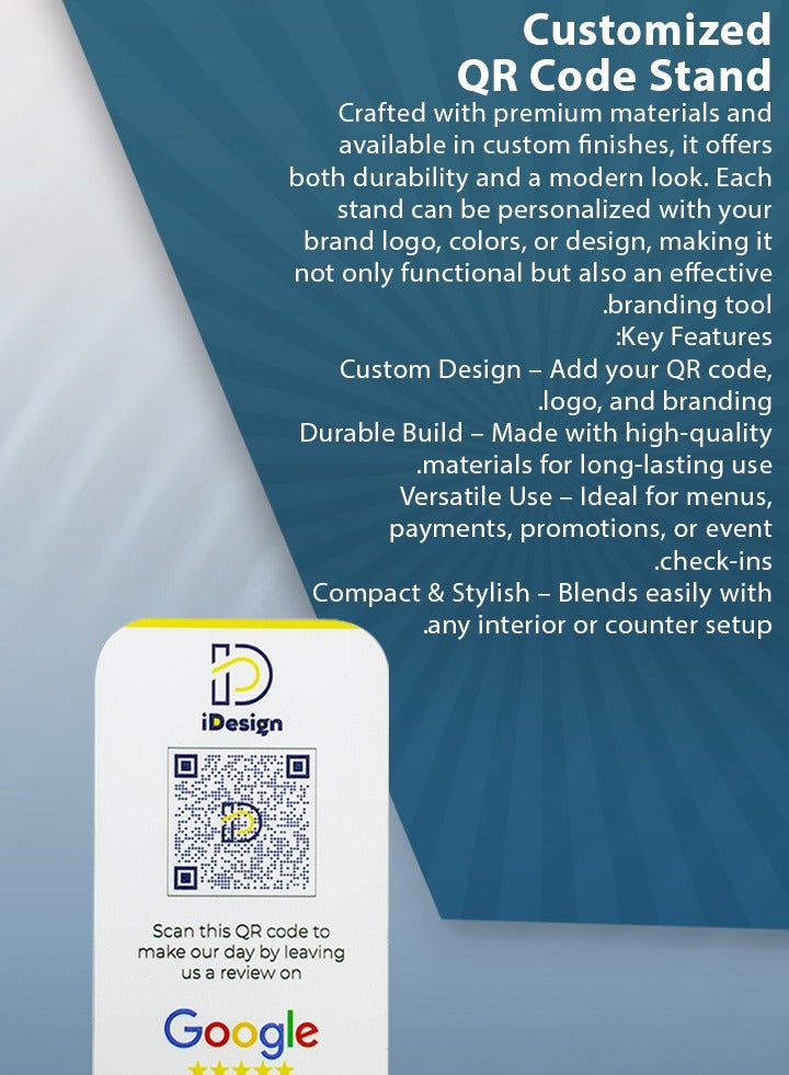 IDesign Customized QR Code Stand - Image 3