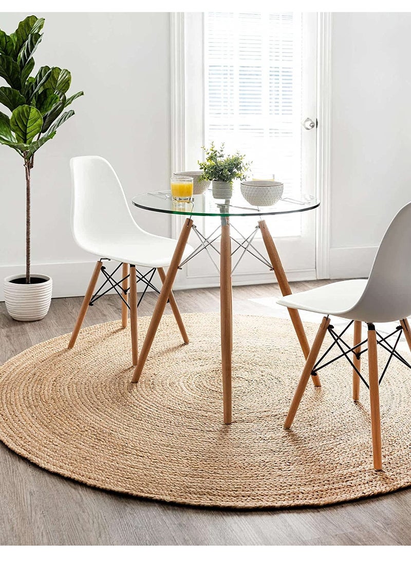 LINGWEI Furniture Jute Beige Rug Ultra Soft Area Carpets For Bed Room Living Room And Dining Room Antislip Floor Carpets - Image 4