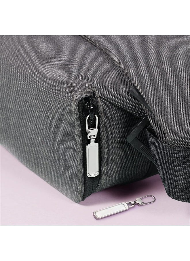 AIEX - 10pcs Zipper tabs Pull Replacement for Small Holes, Detachable Metal Zipper Pull Replacement for Jacket Purse Boots Jeans Coat Suitcase Luggage Dresses (Silver) - Image 1
