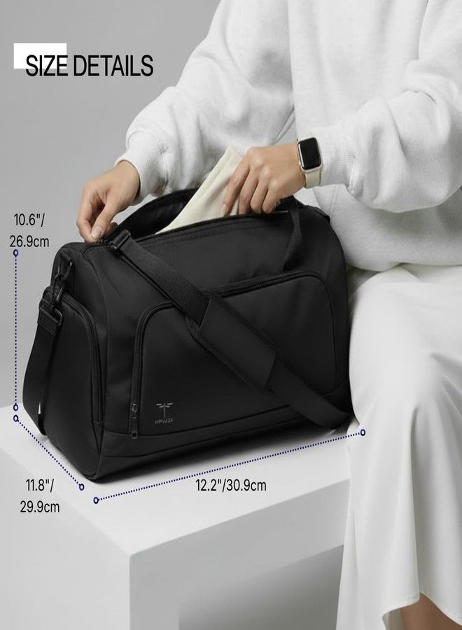 Impulse Victory Pack 33L Waterproof Gym & Travel Duffel Bag Made with Premium Vegan Leather, Shoe Compartment, Detachable Shoulder Strap, Padded Base & Durable Zippers - Image 2