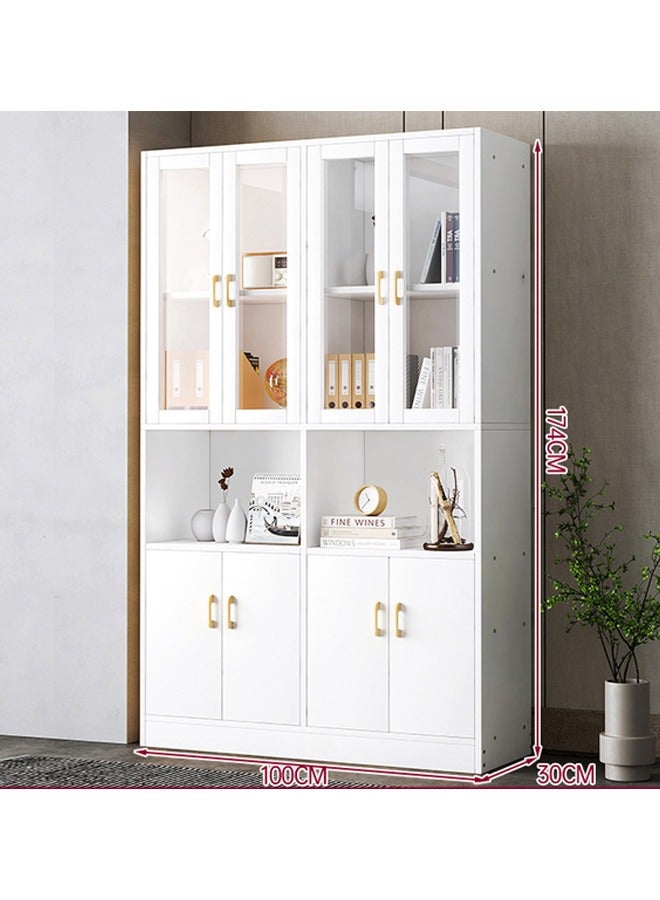 Multi-Layer Storage Bookshelf Rack Stylish Living Room Home Storage & Display Cabinet