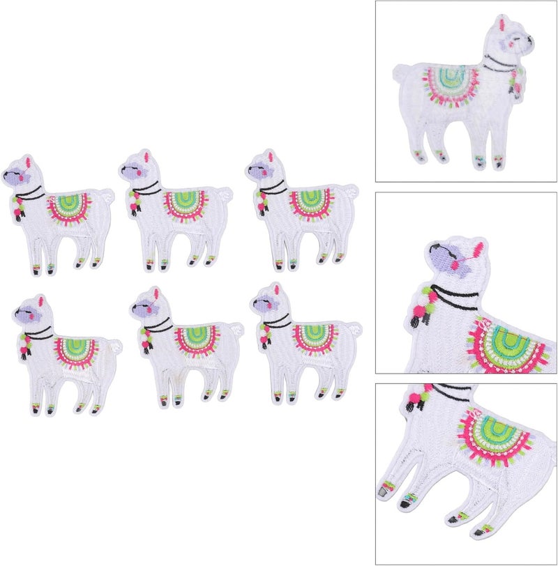 GLOGLOW 6 Pcs Embroidered Cotton Iron On Patches DIY Clothes Patches Sew On for Kids Girls Boys with Hot Melt Adhesive for School Backpacks Lunch Bags Craft Projects - Image 5