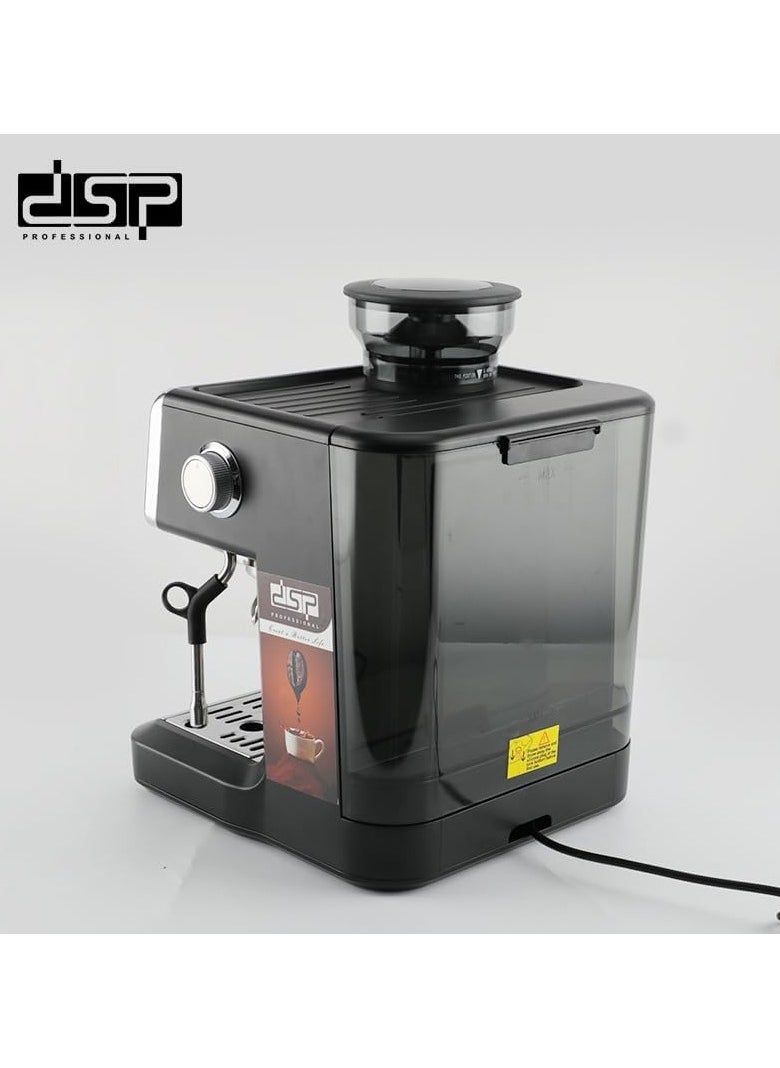 دي اس بي DSP 2in1 Espresso Coffee Maker 2.6L  - Image 4