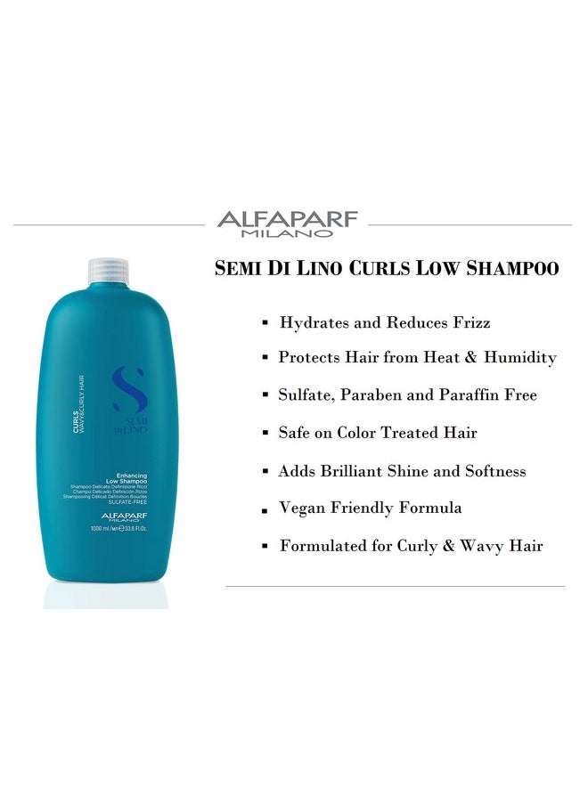 ALFAPARF MILANO Alfaparf Milano Semi Di Lino Curl Enhancing Hair Shampoo - Anti Frizz Shampoo to Deeply Cleanse, Hydrate and Nourish Wavy & Textured Hair - Vegan, Frizz Control Hair Care Products (8.45 oz / 250 ml)  - Image 2