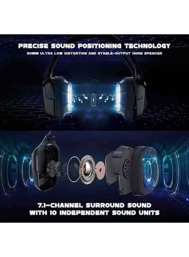 Over-Ear LED Wired Gaming Headphones With Mic For PS4/PS5/XOne/XSeries/NSwitch/PC  - Image 2