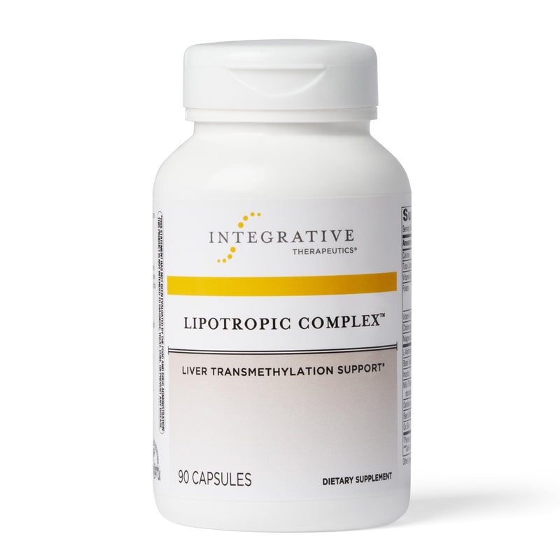 Integrative Therapeutics Lipotropic Complex Liver Support with Milk Thistle Vitamin B12 Bile Salts Dandelion Root Extract GlutenFree DairyFree Liver Health Supplement 90 Capsules