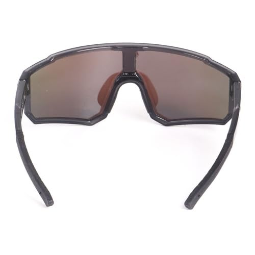 Dervin One Piece Shield Sports Oversized Visor Polarized Sunglasses for Men Women, Outdoor Cycling Hiking Fishing Sunglasses (Mirror Blue) - Image 4