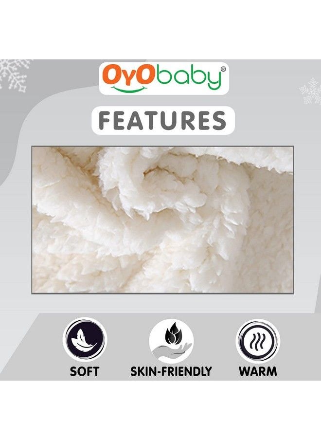 OYO BABY 3 In 1 Hooded Baby Blanket Wrapper(Star Blue 78Cm X 68Cm) Swaddle For New Born ; All Season ; 0 6 Months ; Sleeping Bag ; Great Gift ; Multipurpose Comforter ; Baby Ac Blanket  - Image 3