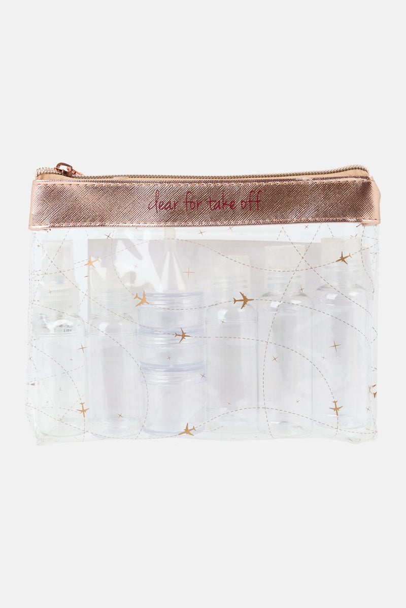 Miamica مجموعة زجاجات سفر مكونة من 12 قطعة، شفافة - Image 1