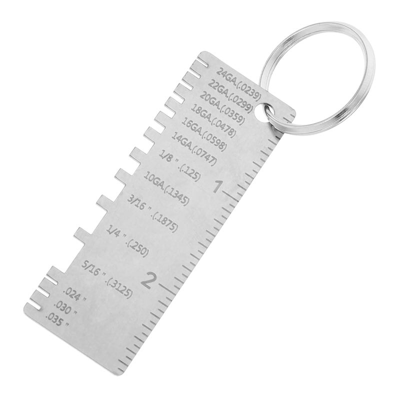 Metal Thickness Gauge Tool for Welding Stainless Steel and Cable Measurement - Image 1