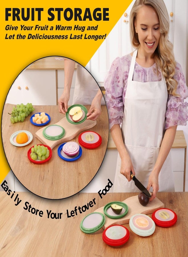 Erehere Avocado Saver and Onion Storage - 4-Piece Set Silicone Food Storage Containers, Multifunctional and Perfect for Lemons, Cheese, Tomatoes, Potatoes, Garlic - Image 2