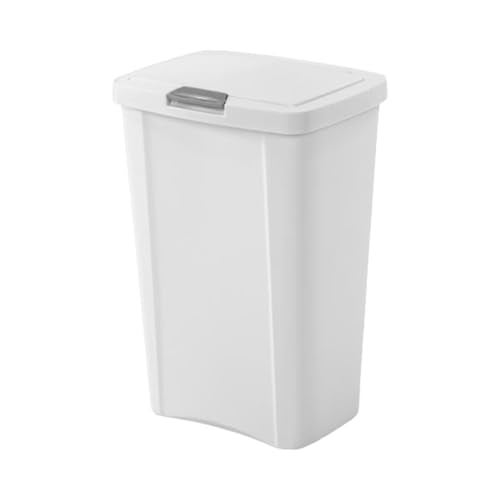Sterilite STERILITE 10458004 Touch Can White 13 Gallon