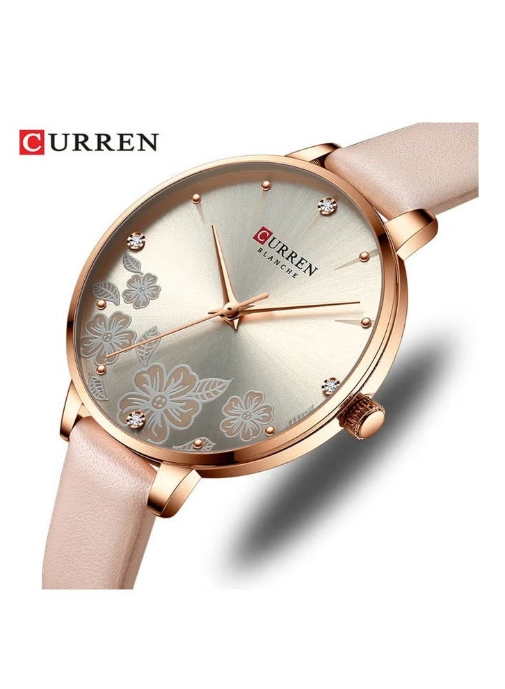 CURREN Women's Analog Wrist Watch - 35 mm - Pink - Image 2