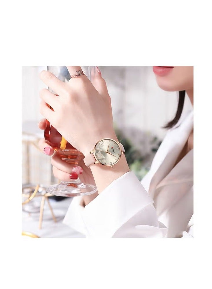 CURREN Women's Analog Wrist Watch - 35 mm - Pink - Image 3