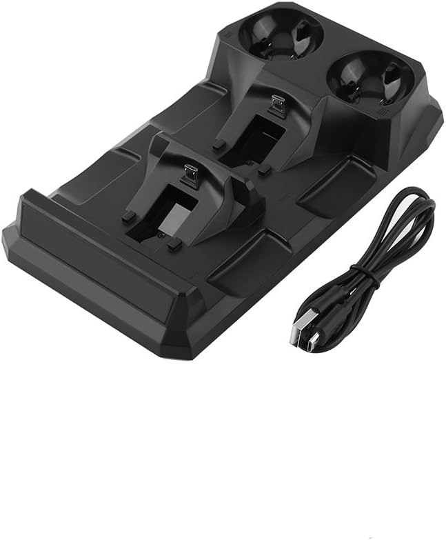 Pilipane 4 in 1 Fast Charging Dock Station Stand Charging Dock Charger for PS MovePS4 Controllers Organize and Power Up Your Gaming Gear - Image 1