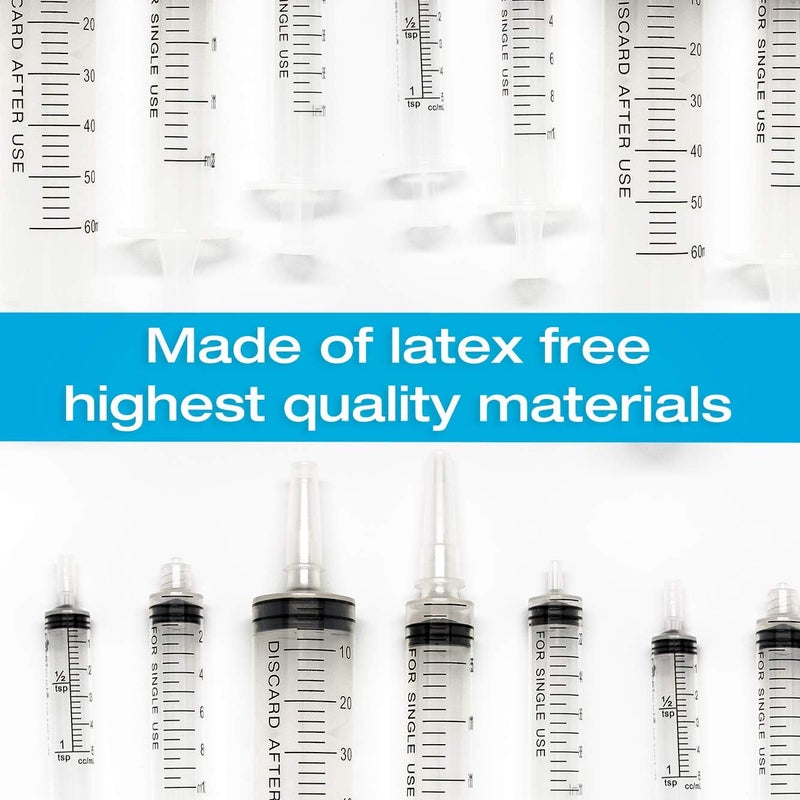 Tilcare 30ml Oral Dispenser Syringe with Cover 50 Pack by - Luer Slip Sterile Plastic Medicine Food Droppers for Children, Pets & Adults – Latex-free Medication Dispenser - Large Feeding Tube Syringes - Image 5