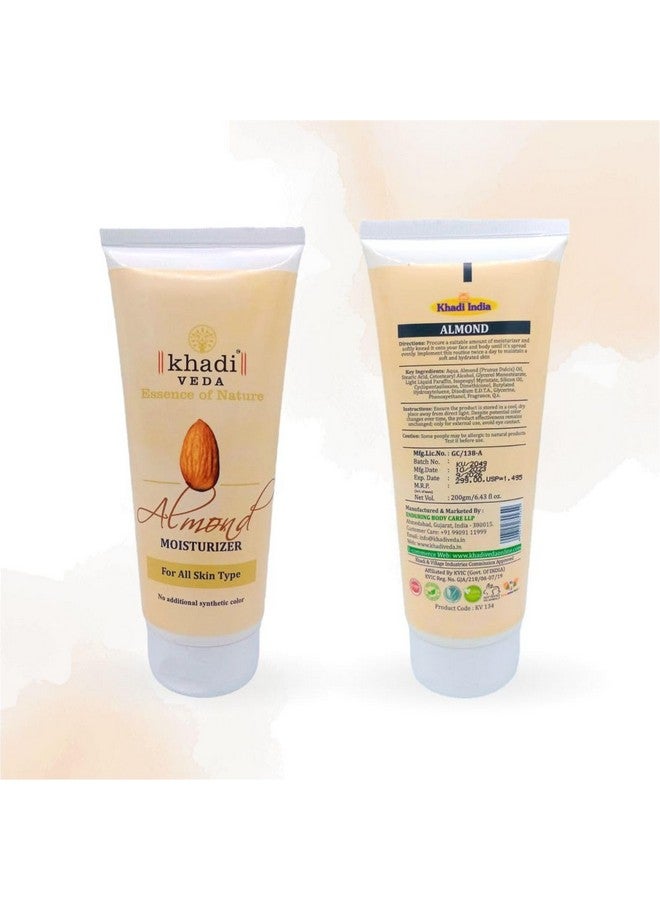 Khadi Veda Almond Body Moisturizer for All Skin Type- 200gm (Pack of 2)