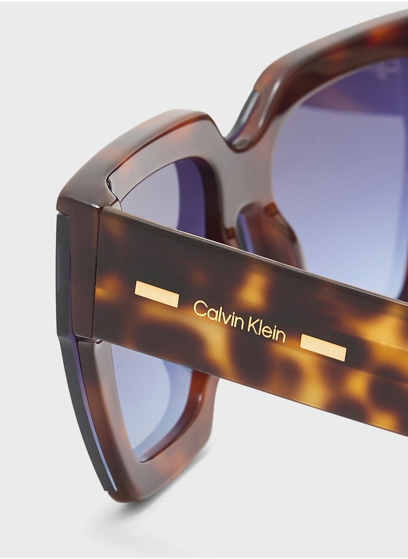 CALVIN KLEIN Modified Rectangle Sunglasses  - Image 4