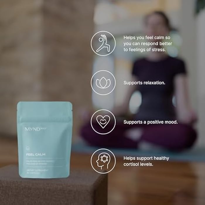 Nu Skin MYND360 Feel Calm with L-Theanine | 60 Capsules | Supports Relaxation & Calm Mindset | L-Theanine 200mg, Lemon Balm Leaf & Magnolia Bark Extract | Calm Aid for Daily Wellness | Vegetarian - Image 4
