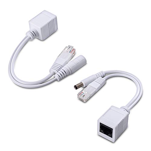 LipiWorld Power Over Ethernet Poe Injector Splitter Adapter Poe Cables for Internet Protocol Camera, White - Image 2