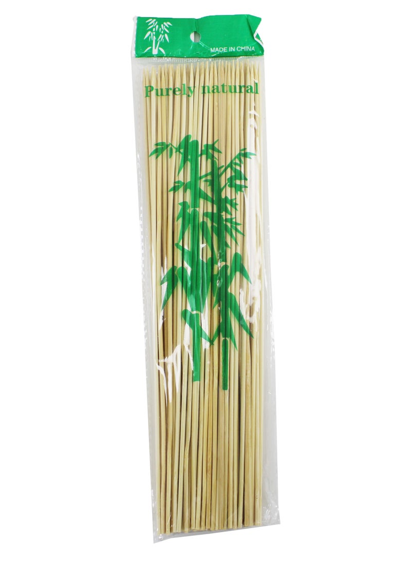Natural Bamboo Skewers， Wooden Skewers,Skewer Sticks,kebab Sticks,Short Skewers,Wooden Kebab Skewers -Skewers for Fruit Kabobs,Appetizer, Chocolate Fountain, Cocktail More Food,(12-Inch(100pcs))  - Image 5