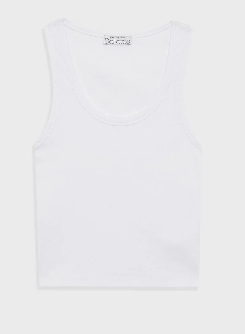 DeFacto Slim Fit Camisole U Collar Undershirt