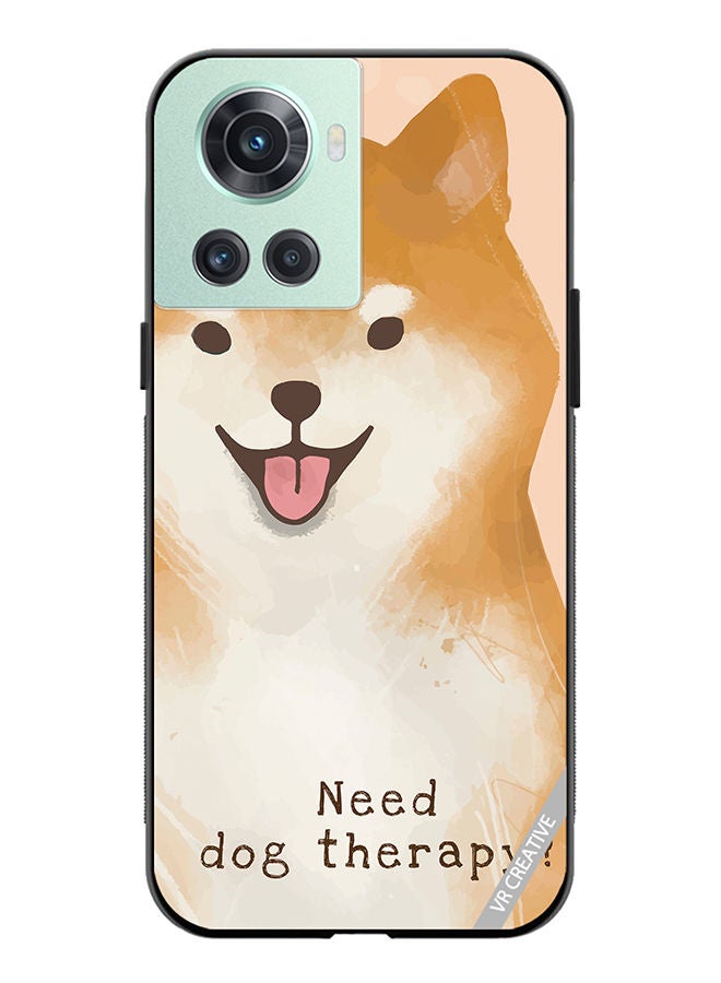 VR CREATIVE Protective Case Cover For OnePlus 10R Dog Therapy Design Multicolour - Image 1