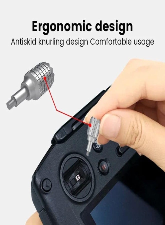 GetZget® Thumb Rocker For Dji Fpv/Dji Avata/Avata 2/ Mavic 3 RC Pro Remote Controller Joystick Accessories (Silver) - Image 3