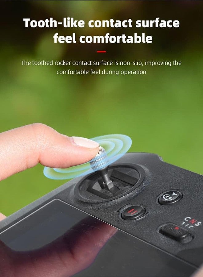 GetZget® Thumb Rocker For Dji Fpv/Dji Avata/Avata 2/ Mavic 3 RC Pro Remote Controller Joystick Accessories (Silver) - Image 5