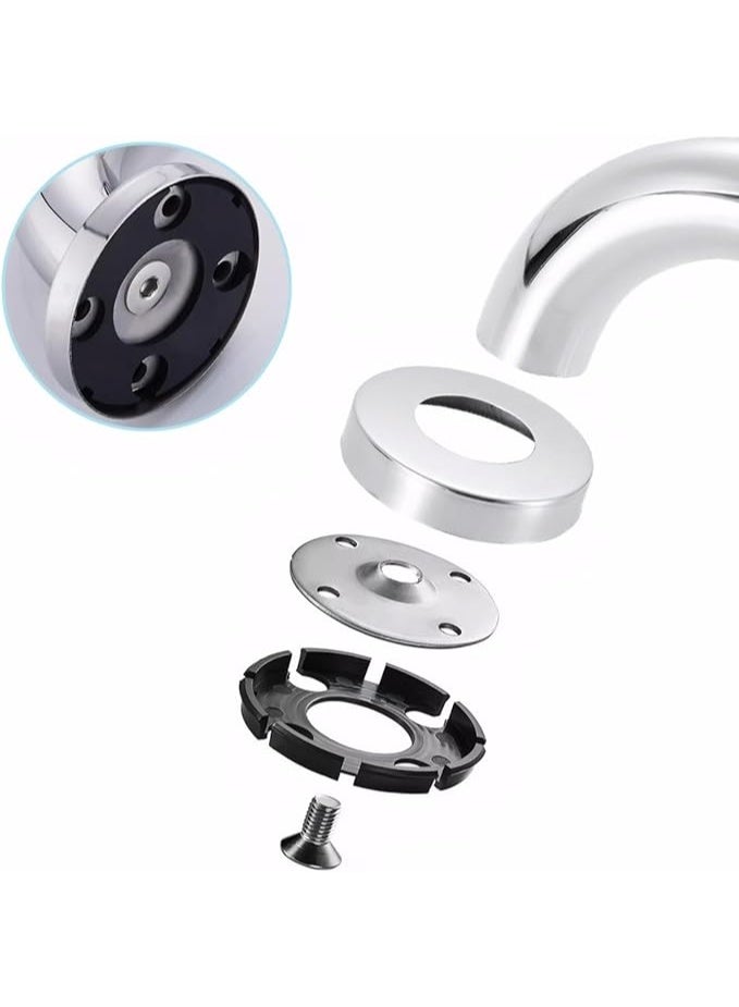 Stainless Steel L Shaped Bathroom Safety Grab Bar Vertical Angle Support Handrail - Image 5