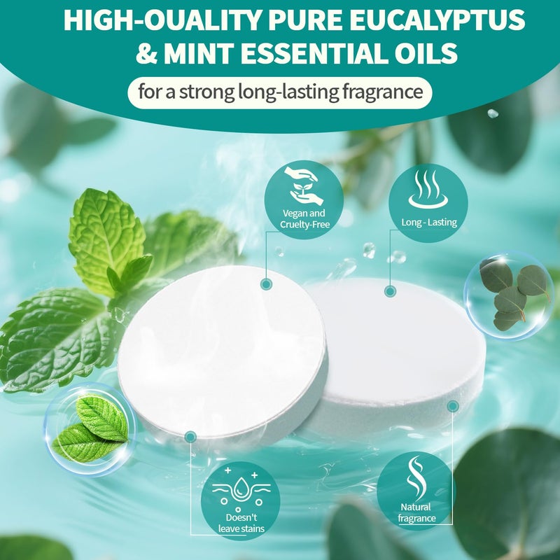 NEWFEIFAN Shower Steamers Aromatherapy 8 Pack Birthday Gifts for Women & Men Set, Organic Eucalyptus & Menthol Essential Oil, Easter Basket Stuffers for Teens, Spa Relaxing Purple Gifts for Wife Girlfriend - Image 2