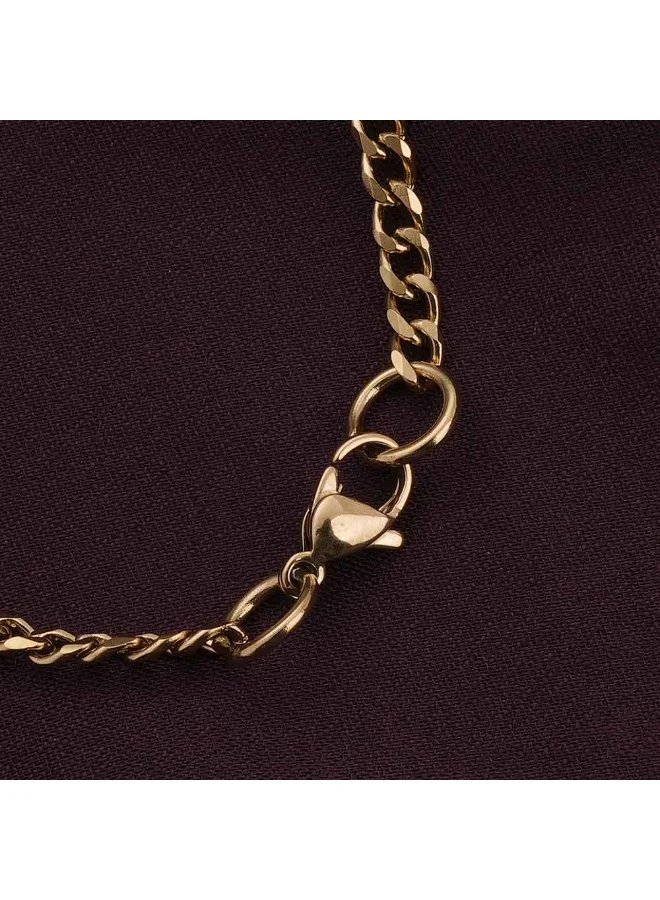 Palmonas  PALMONAS Cuban | 3 MM Chain Necklace for Men | 18K Gold Plated, Waterproof & Anti-Tarnish for Men | Best Price UAE