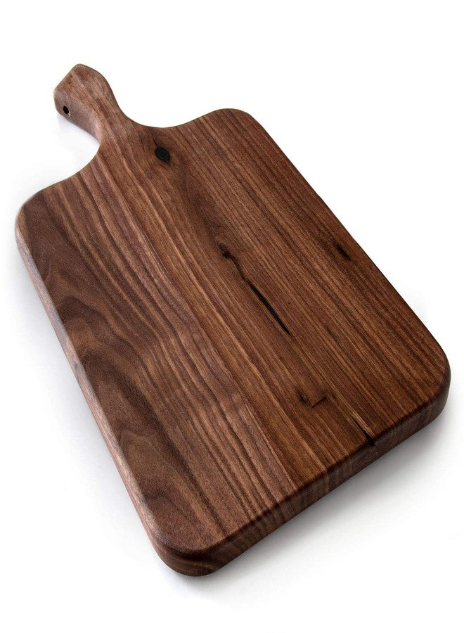Brazos Home Dark Walnut Wood Cutting Board for Kitchen, Seasoned, Chopping Board, Wood Cheese Board, Charcuterie Platter, Ideal for Serving or Chopping Fruit, Vegetables, Cheese or Meat, 16 x 8, Large - Image 1