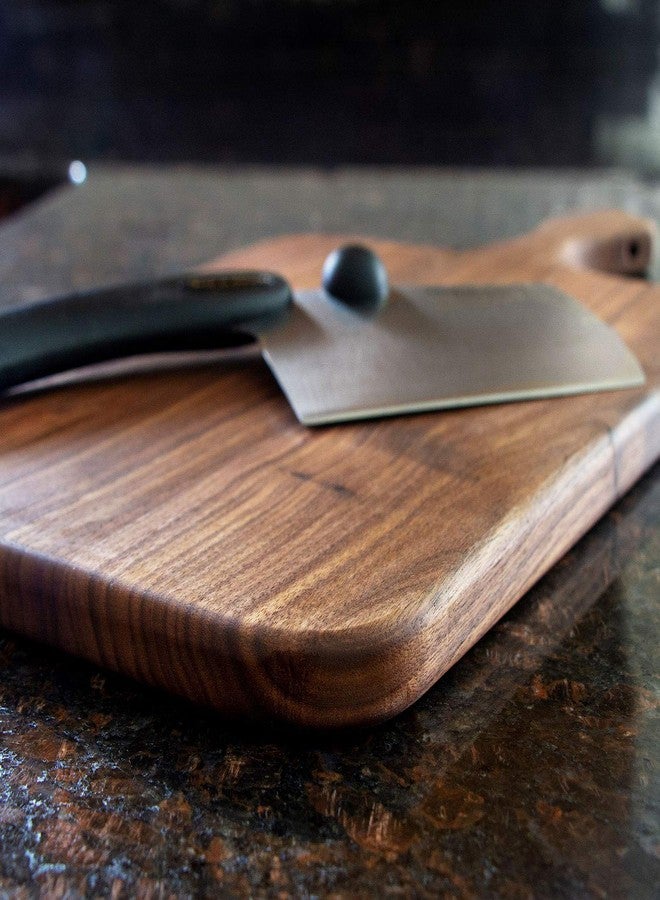 Brazos Home Dark Walnut Wood Cutting Board for Kitchen, Seasoned, Chopping Board, Wood Cheese Board, Charcuterie Platter, Ideal for Serving or Chopping Fruit, Vegetables, Cheese or Meat, 16 x 8, Large - Image 3