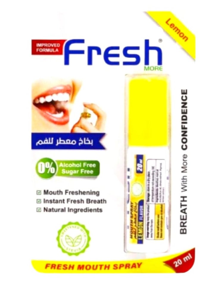 Fresh More - Lemon Mouth Freshener Spray - 20 ml - Image 1