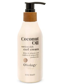 Oliology Oliology Coconut Oil Curl Cream - Defines & Enhances Curls & Waves | Botanically Infused | Conditions & Reduces Frizz | Made in USA, Cruelty Free & Paraben Free (8.5oz)  - Image 1