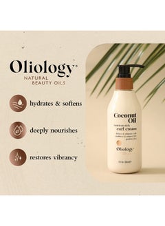 Oliology Oliology Coconut Oil Curl Cream - Defines & Enhances Curls & Waves | Botanically Infused | Conditions & Reduces Frizz | Made in USA, Cruelty Free & Paraben Free (8.5oz)  - Image 3