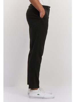 GANT Men Slim Fit Solid Chino Pants, Charcoal Melange  - Image 2