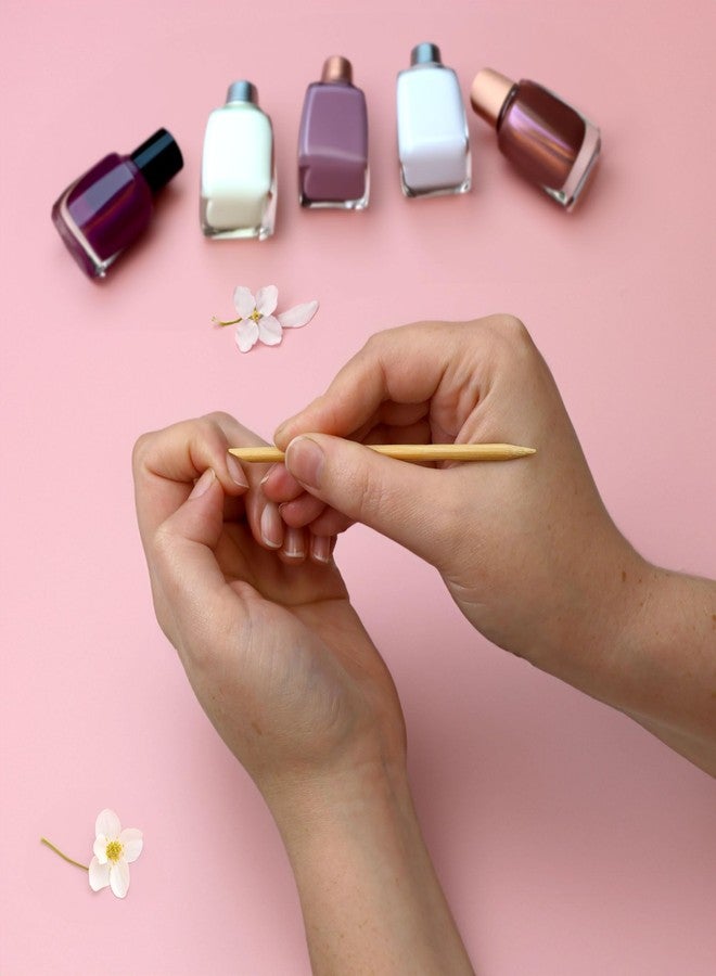 BambooMN 11cm 4mm Nail Cuticle Pushers/Cuticle Remover, Bamboo Wooden Stick, 100 Pieces | Great for DIY Wedding Nails - Image 5