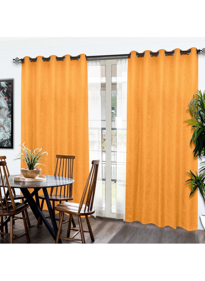 Black kee - 2 Piece 100% Blackout Curtains Fully Shading Thermal Insulated for Bedroom Living Room Dining Room Home Office with Grommets - Image 1