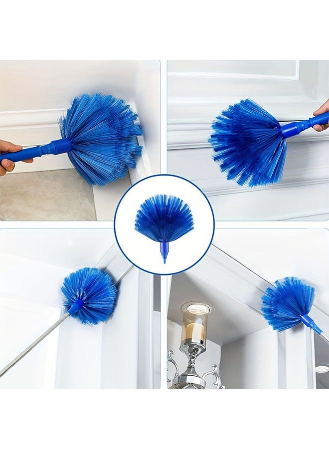 S/3 duster kit with Extension Pole up to 250cm for cleaning household dust collector, Long Handle spider net brush, Washable ceiling fan duster,Microfiber duster for cleaning Ceiling Fan, Furniture, Blinds, Cars - Image 3