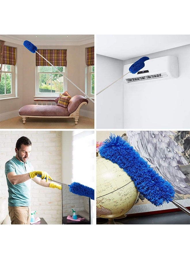 S/3 duster kit with Extension Pole up to 250cm for cleaning household dust collector, Long Handle spider net brush, Washable ceiling fan duster,Microfiber duster for cleaning Ceiling Fan, Furniture, Blinds, Cars - Image 2