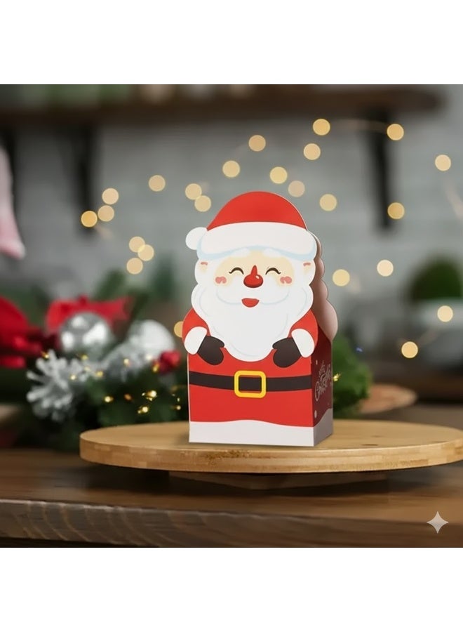 صندوق حلوى لهدايا عيد الميلاد - أشكال متعددة - أحمر - Image 4